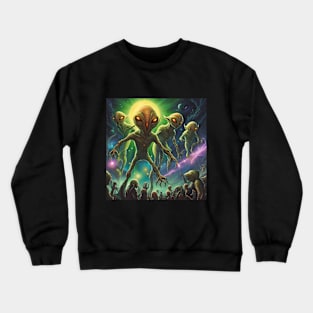 Peru Aliens Attack Crewneck Sweatshirt